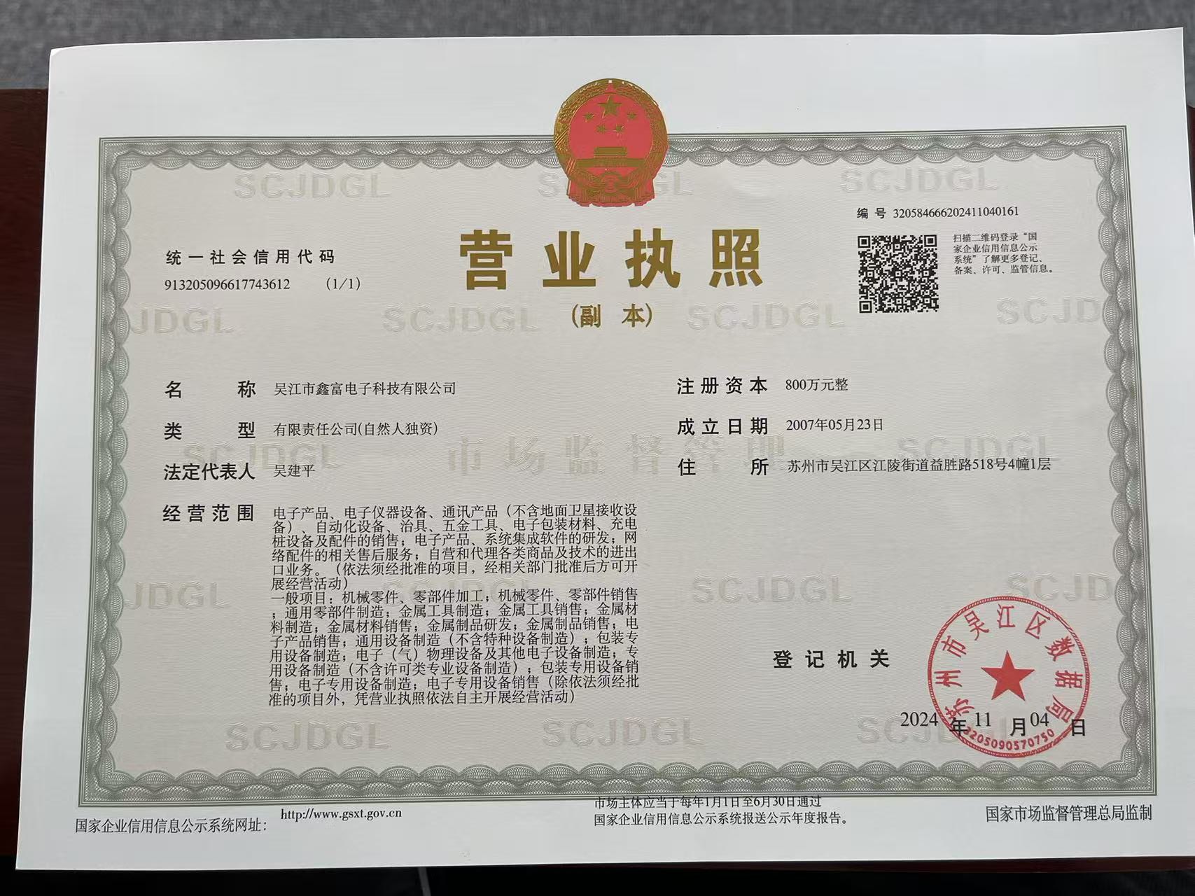 荣誉证书(图1)